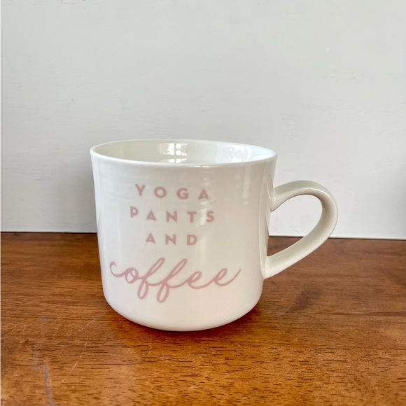 YOGA PANTS AND COFFEE 16oz Stoneware Coffee Cup Mug by Opalhouse - Picture 6 of 7